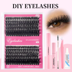 DIY lashes Eyelash Extension Set, European and American Cross-border, Thick 3D Fluffy 80P Large Capacity
