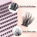 Cross-border DIY false eyelashes hot melt cluster single-cluster self-lash extension wholesale foreign trade segmented eyelashes Europe and America
