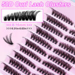 Amazon cross-border false eyelashes washboard 80D large capacity thick type European and American segmented false eyelashes Russian outside