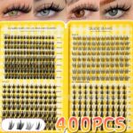 Amazon Cross-Border Best-Selling False Eyelash Set, Wheat Spike Pure Wild Autumn Maple Leaf Triple Fishtail, Large Capacity Hot Melt Cluster Lashes