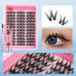 American Cross-border Fairy Wheat Stalk Fine Stem Natural False Eyelash Set 10-16mm Round Eye Enlarging