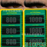 European and American cross-border hot-selling false eyelash set 30D-100D Amazon bestseller hot melt cluster lashes segmented self-application