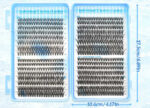 European and American cross-border hot wholesale glue type single cluster DIY segmented extra long false eyelashes book