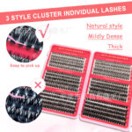 Cross-border bestseller DIY 30D50D80D large-capacity mixed eyelash book, thick and curly 8-16mm, factory soft false eyelashes