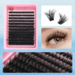 American Cross-border Fairy Wheat Stalk Fine Stem Natural False Eyelash Set 10-16mm Round Eye Enlarging
