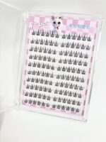 Glueless false eyelashes large capacity fishtail fairy mixed whole cluster lazy three-step natural simulation BQI eyelashes