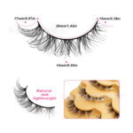 European and American cross-border slanted flying fox eye false eyelashes 5 pairs set, simulated eye tail lengthened eyelashes, in stock wholesale swallowtail