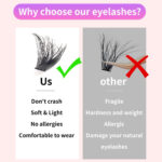 Cross-border DIY segmented 10-row lashes, fluffy natural thick 30--100Pcs series 3D false eyelash extension