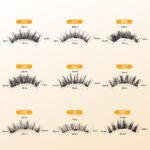 Amazon Best-Selling Eyelash All-in-One Box 3D Hard Stem European and American Thick Magnetic Eyelashes One-Piece Clip Set