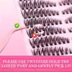 Cross-border Amazon DIY single-cluster segmented fluffy false eyelash set, thick style, hot-melt self-lash extension, 10 rows