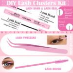 Cross-border bestseller large capacity mixed single cluster flower false eyelash set DIY segmented thick curly eyelashes
