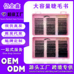 Qingdao Pingdu DIY cluster lash book large capacity 30D 100D dense D curl segmented hard stem false eyelashes