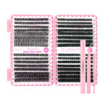 Eyelash Book 30P 40P 32 Row False Eyelash Glue Set 60P 80P Cluster Lashes Thick Segmented European American Cross-border Fluffy