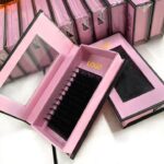 Handmade black dense false eyelashes, natural and soft, optional thick round hair, single-root planting, beauty salon false eyelashes round hair
