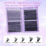 Cross-border bestseller 20D/30D/40D/50D 640 clusters lash book large capacity false eyelashes D curl source factory