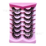 Cross-border European and American style false eyelashes, 7 pairs, thick, natural, curly, cross-border source factory false eyelashes