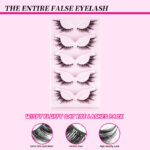 Cross-border bestseller 5 pairs slant flying fox false eyelashes natural thick curly eyelashes simulation cat eye eyelashes wholesale