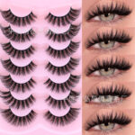 Cross-border bestseller European and American style false eyelashes 7 pairs set, thick, natural, curled, stable supply from cross-border source factory