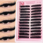 Cross-border bestseller large capacity mixed single cluster flower false eyelash set DIY segmented thick curly eyelashes