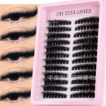 European and American cross-border bestseller false eyelash set 50D/80D/100D single cluster segmented 3D eyelashes wild fluffy
