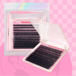 European and American cross-border set 3D large capacity 200D three-dimensional fluffy thick imitation mink European and American self-lash extension segmented eyelashes