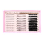 Cross-border large-capacity DIY segmented eyelash extensions D-curve thick fluffy soft single cluster lashes 8-16mm