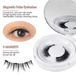 Cross-border best-selling magnetic eyelashes, little devil natural style, glue-free, reusable, upgraded magnetic false eyelashes