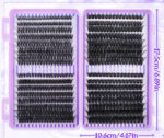 European and American cross-border bestseller 40-100D curved single-cluster false eyelashes DIY segmented thick curly eyelashes large capacity