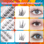 Export style Japanese and Korean DIY 24-row eyelash cross-border set DIY Cluster Lashes mixed style false eyelashes