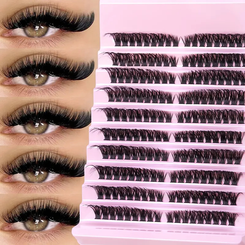 o1cn01bglsvx1pvybiy7sap 2219025691847 0 cib.jpg Amazon Hot Selling DIY Segmented D-Curl False Lashes Thick and Curly Self-Lash Extension Kit Cross-Border In Stock Long and Slim