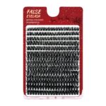 Cross-border 40D brown segment false eyelashes mixed DIY large capacity thick curly self-lash hot melt cluster manufacturer