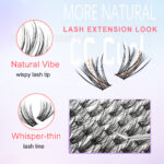 European and American Amazon cross-border best-selling feather fan false eyelash set, single cluster 3D eyelashes, fluffy and eye-enlarging