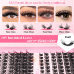 Wholesale segment false eyelashes book large capacity 6080D T50 set ресницы eyelashes cur