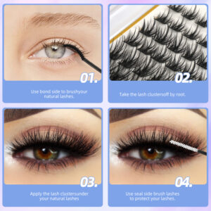 DIY Sectional False Lashes 12 Rows Large Capacity Set False Lashes 30D40D Combination Hot Melt Lash Set