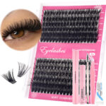 DIY lashes Eyelash Extension Set, European and American Cross-border, Thick 3D Fluffy 80P Large Capacity
