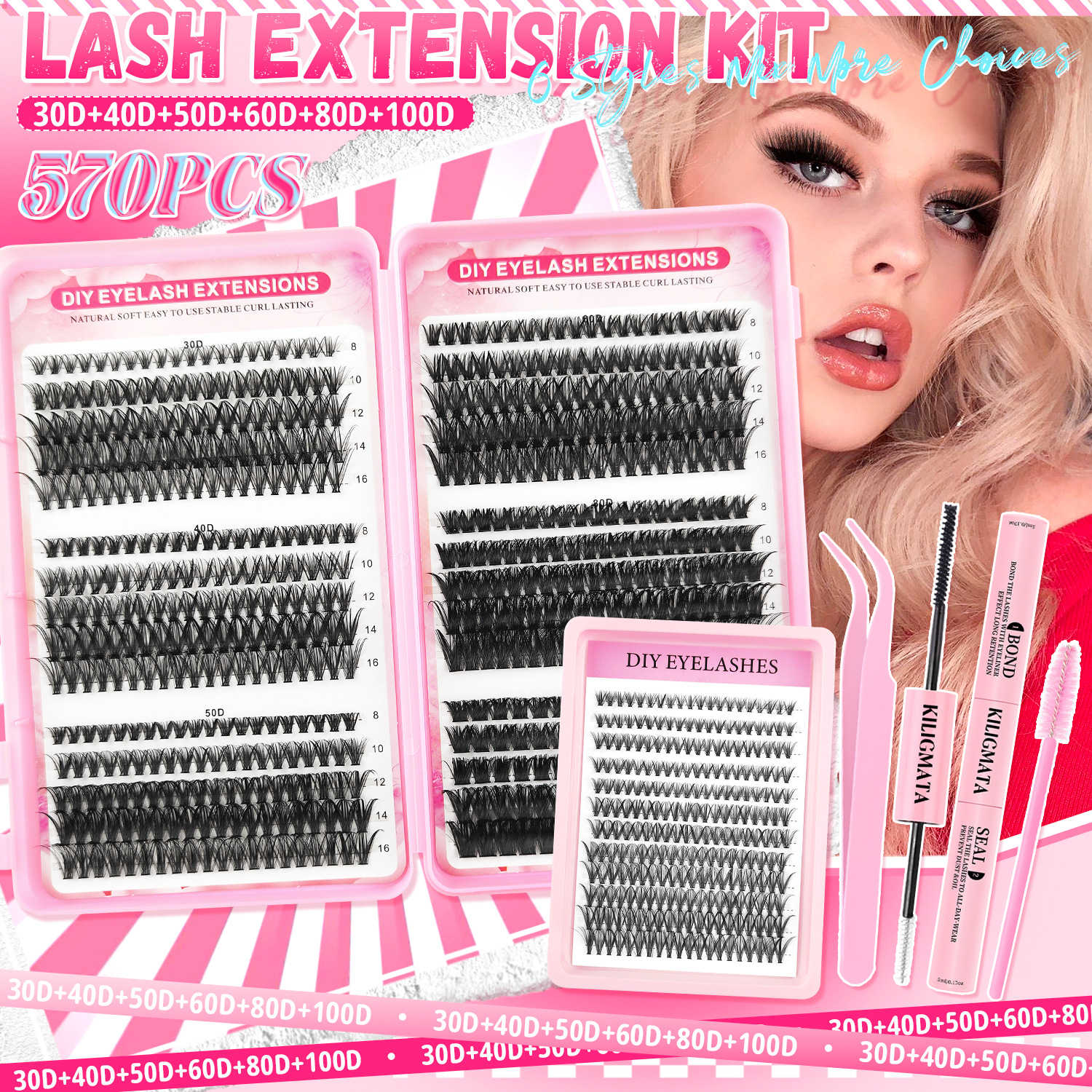 o1cn01ccbtlu1pvyfbyw2so 2219025691847 0 cib.jpg European and American best-selling eyelash book 30D-100D thick European and American large-capacity mixed eyelashes hot-selling Amazon eyelash book