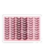 European and American cross-border bestseller, Amazon 30 pairs blister box imitation mink false eyelashes wholesale, soft eyelashes