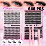 30D/40D/60D/80D Mixed 32 Rows Eyelash Book False Eyelashes Factory Stable Supply Fluffy Dense Style
