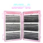 DIY Cross-border Segmented Eyelash Extension Book, Large Capacity Mixed Pack, Thick and Curled, Hot Melt Single Cluster Eyelashes, Factory Wholesale