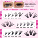 Cross-border DIY segmental cluster lashes, 3 styles, thick mixed pack, large capacity lash book, family set