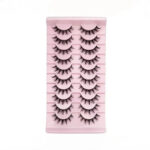 Large capacity pair of small devil internet celebrity cos comic false eyelashes, whole strip black stem, supportive, wholesale, Qingdao eye tail