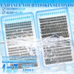 European and American cross-border hot wholesale glue type single cluster DIY segmented extra long false eyelashes book
