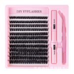 Cross-border bestseller 80D segment false eyelash set, thick and three-dimensional, large capacity, DIY self-application, smoky makeup
