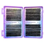 European and American cross-border eyelash book DIY segmented D-curl false eyelashes simulation hot melt cluster lashes self-lash extension kit