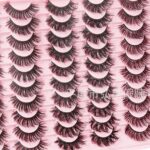 European and American cross-border bestseller, large capacity, paired lashes, European and American style false eyelashes, 30 pairs per pack, thick, natural, curled, from the source factory.