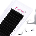 Single flat lashes for planting and lash extension, cross-border, double-tipped air flat lashes, densely arranged with curl, flatness, and dense arrangement