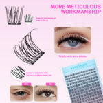 Amazon Hot Selling New DIY Lashes False Eyelash Extension Double-Ended Glue Russia Cross-Border Eyelash Kit