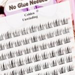 Cross-border best-selling false eyelashes, glue-free small xinzi camellia large-capacity lash book, glue-free wear, lightweight and comfortable