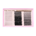 Cross-border large-capacity DIY segmented eyelash extensions D-curve thick fluffy soft single cluster lashes 8-16mm
