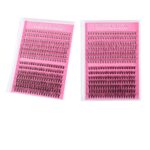 Cross-border new DIY single cluster lashes 30/40/50D European and American false eyelashes with eyelash curler set factory wholesale